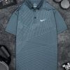 Áo Tennis Nike Có Cổ Màu Xám Đậm #ANCC06XD