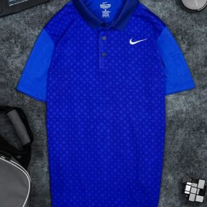 Áo Tennis Nike Có Cổ Màu Xanh Bích #ANCC02XB
