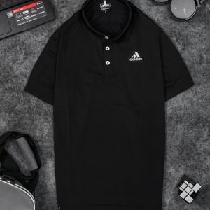 Áo Tennis Adidas Có Cổ Màu Đen #DASCC02D