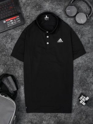 Áo Tennis Adidas Có Cổ Màu Đen #DASCC02D