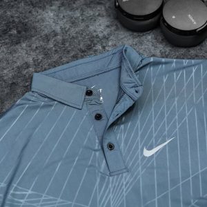 Áo Tennis Nike Có Cổ Màu Xám Đậm #ANCC06XD
