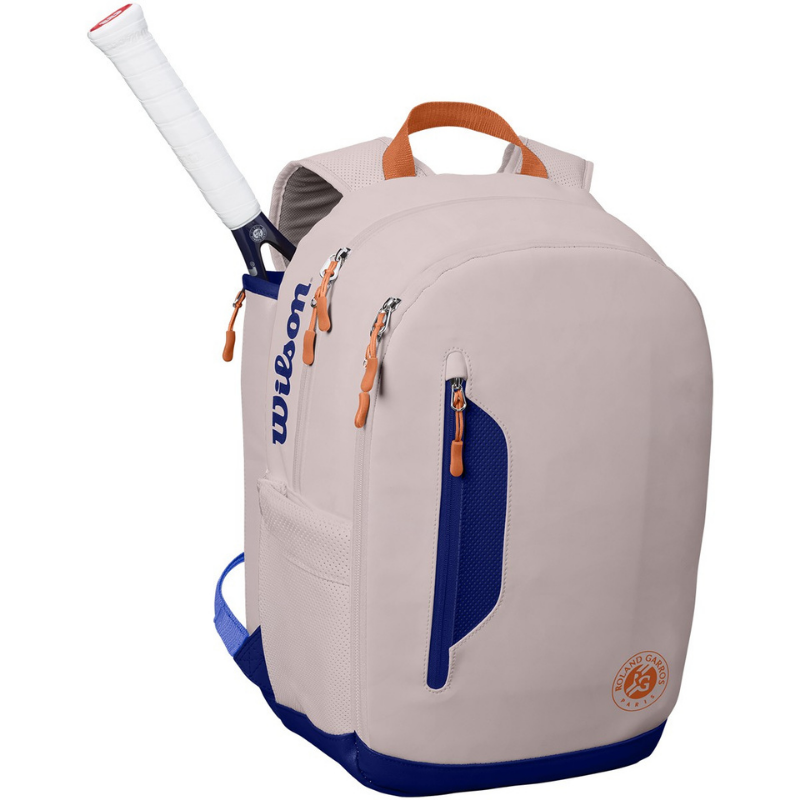 Balo Tennis Wilson ROLAND GARROS Premium Backpack OysterNavy #WR8012701001 - Xuxusports (1)