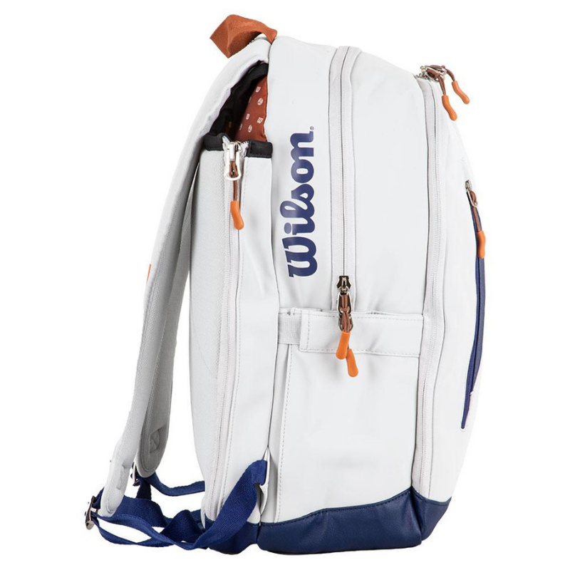 Balo Tennis Wilson ROLAND GARROS Premium Backpack OysterNavy #WR8012701001 - Xuxusports (4)