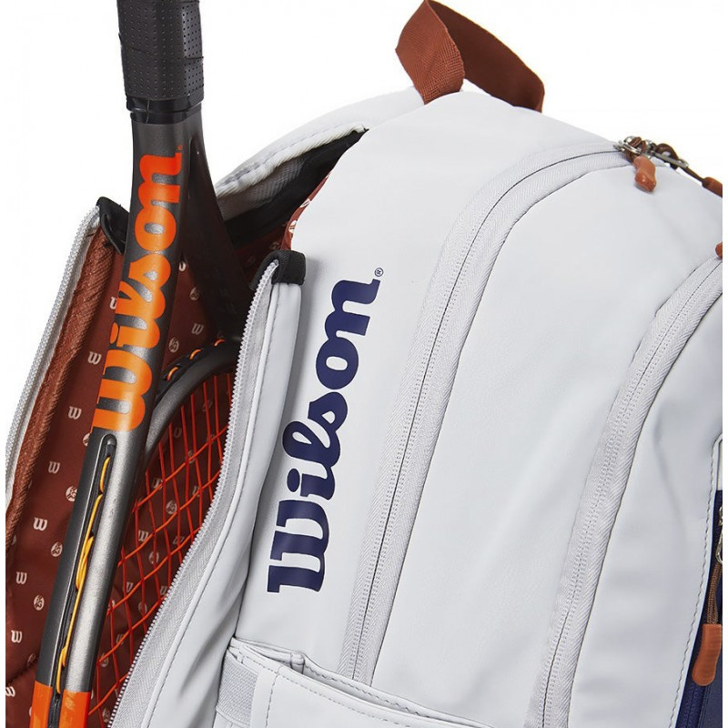Balo Tennis Wilson ROLAND GARROS Premium Backpack OysterNavy #WR8012701001 - Xuxusports (6)