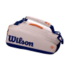 Túi Tennis Wilson ROLAND GARROS Premium 9 Pack Oyster/Navy #WR8012601001