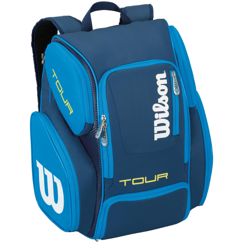 Balo Tennis Wilson Tour V Backpack Large Blue #WRZ844696 - Xuxusports (1)