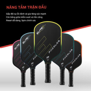 Vợt Pickleball Facolos Elite X - XANH NGỌC ĐEN
